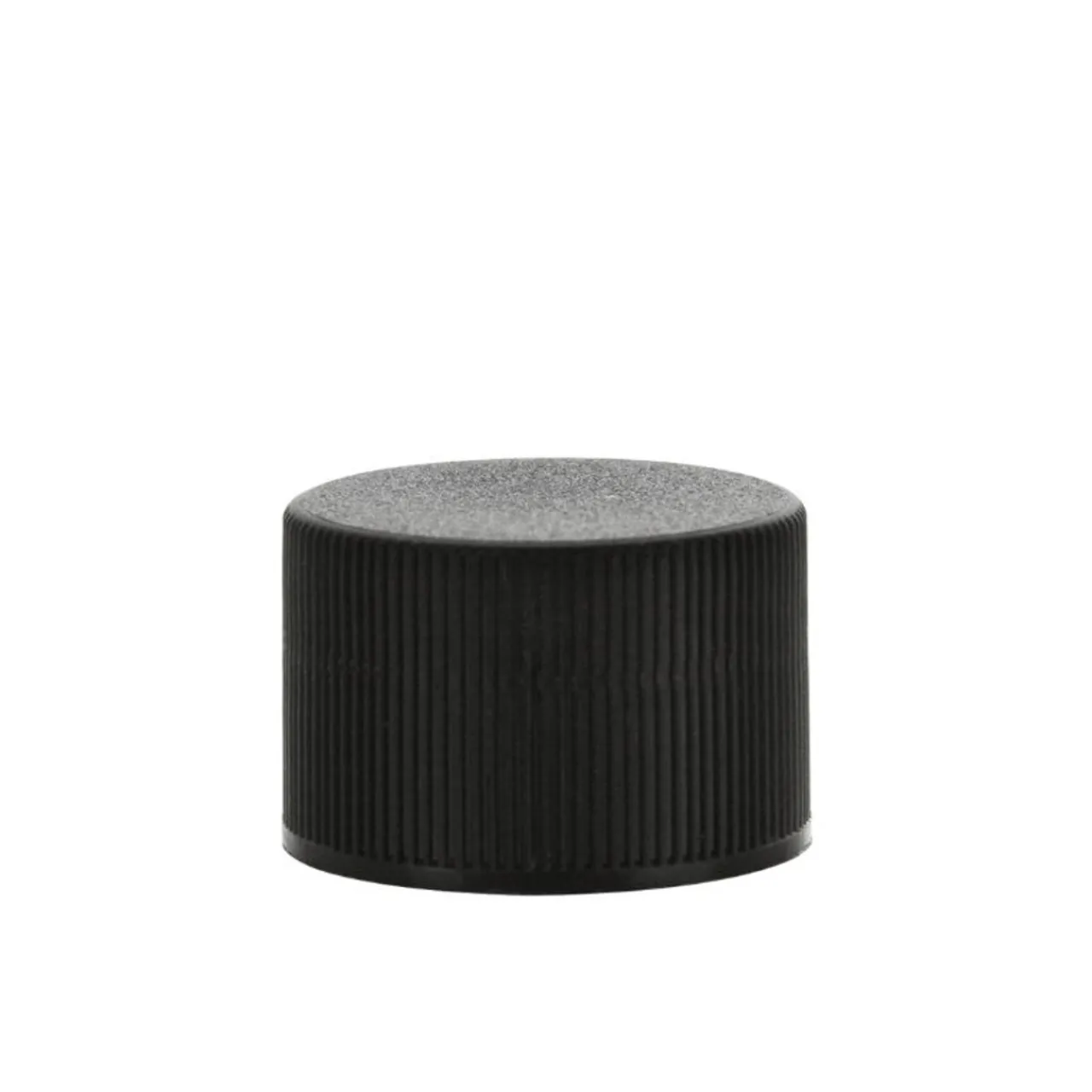 Store Jar Store Black 24-410 Polypropylene Ribbed Cap with Liner | 36 Pack