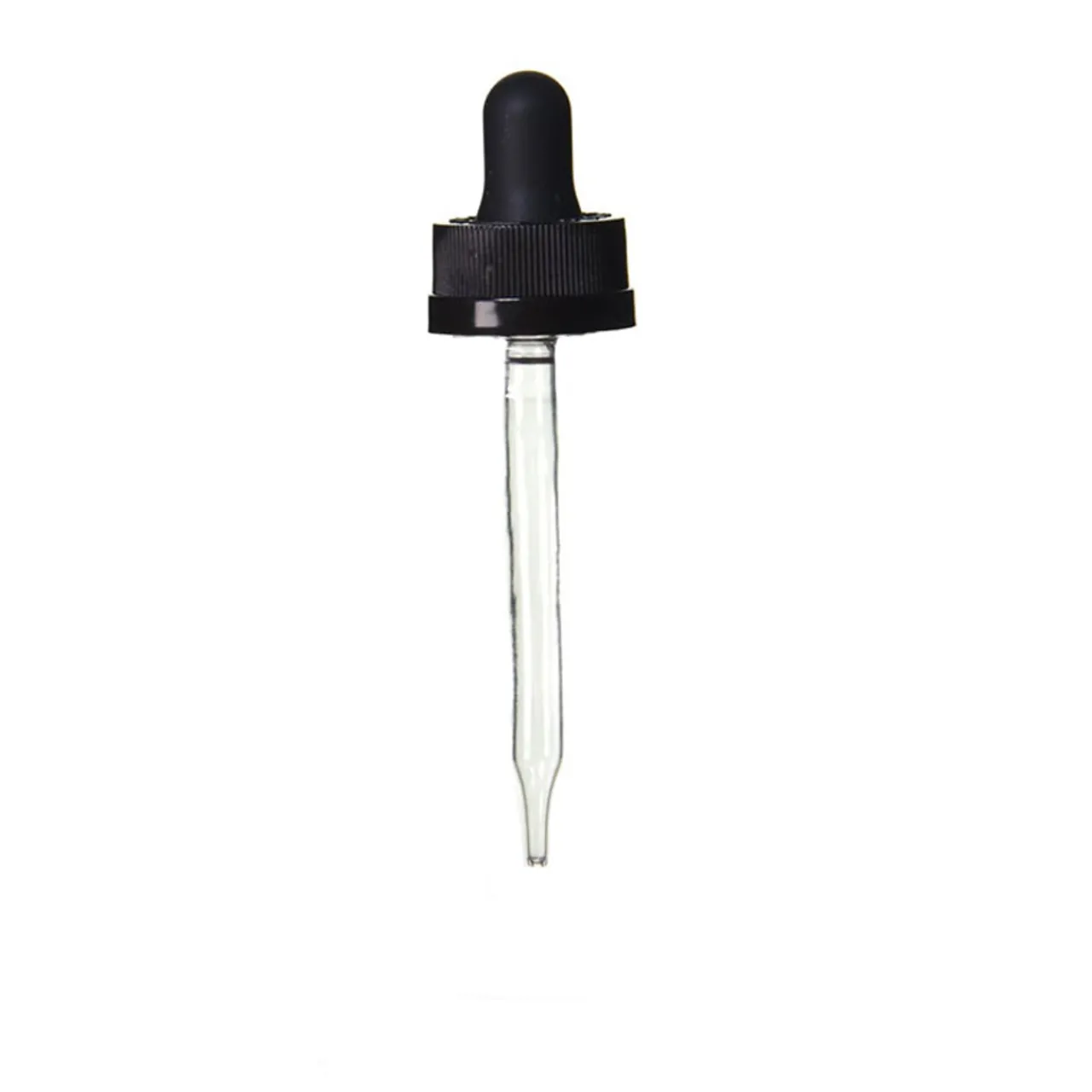 Cheap Jar Store 20-400 Black PP Child Resistant Dropper 89mm Pipette | 18 Pack