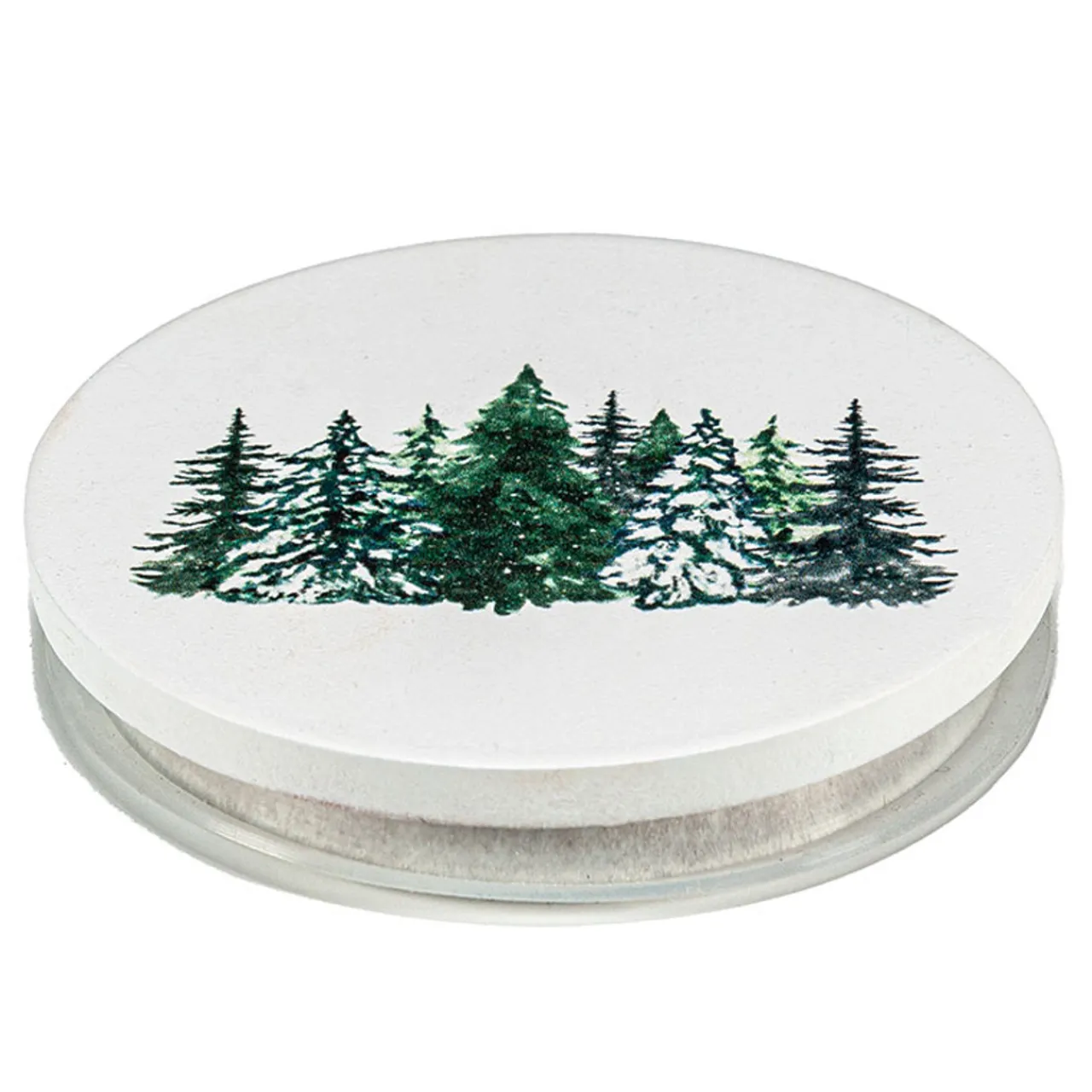 Cheap Jar Store Frosted Pines Wood Lid | 12 Pack