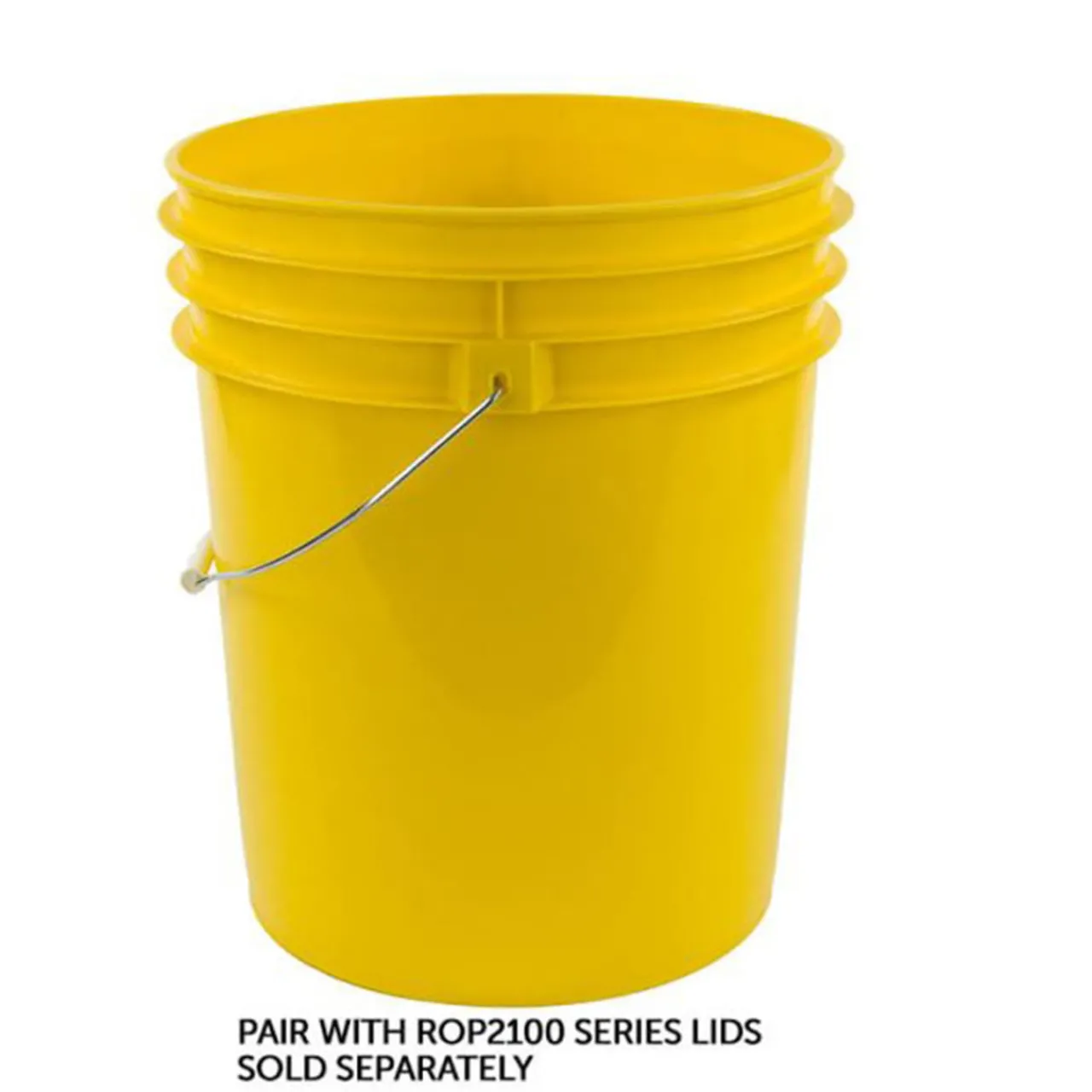 Best Jar Store 5 Gallon RightPail" Yellow HDPE Bucket with Handle