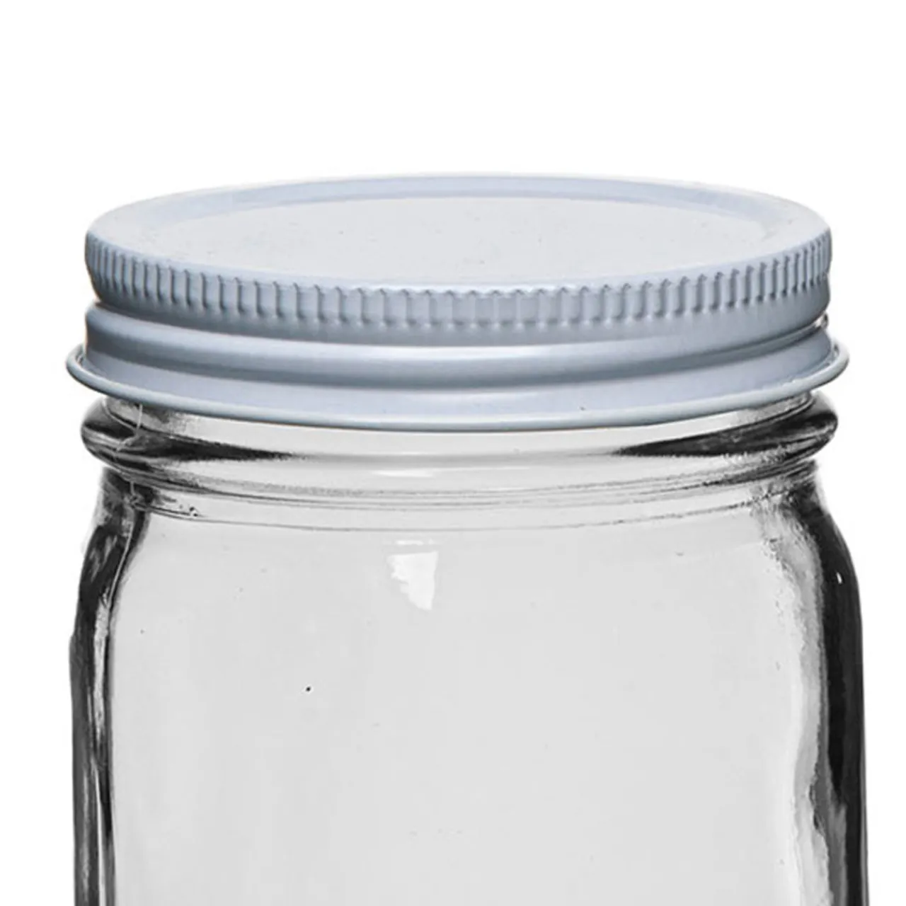 Store Jar Store 58-400 White Metal Lid | 12 Pack