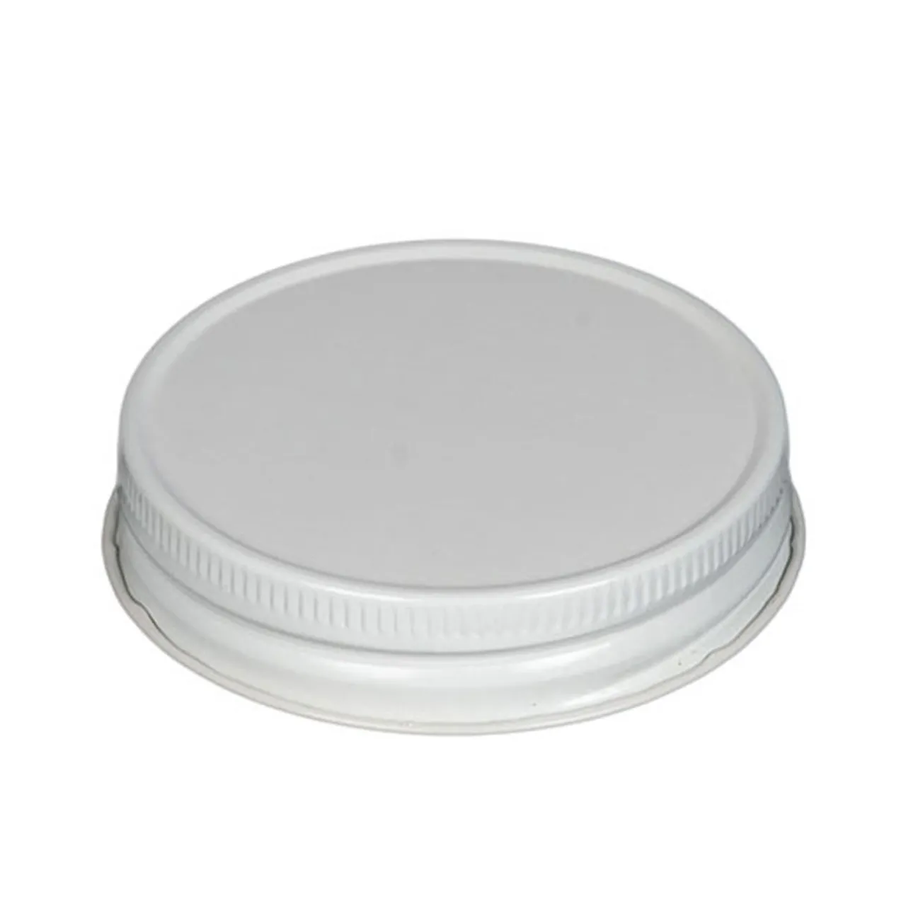 Store Jar Store 58-400 White Metal Lid | 12 Pack