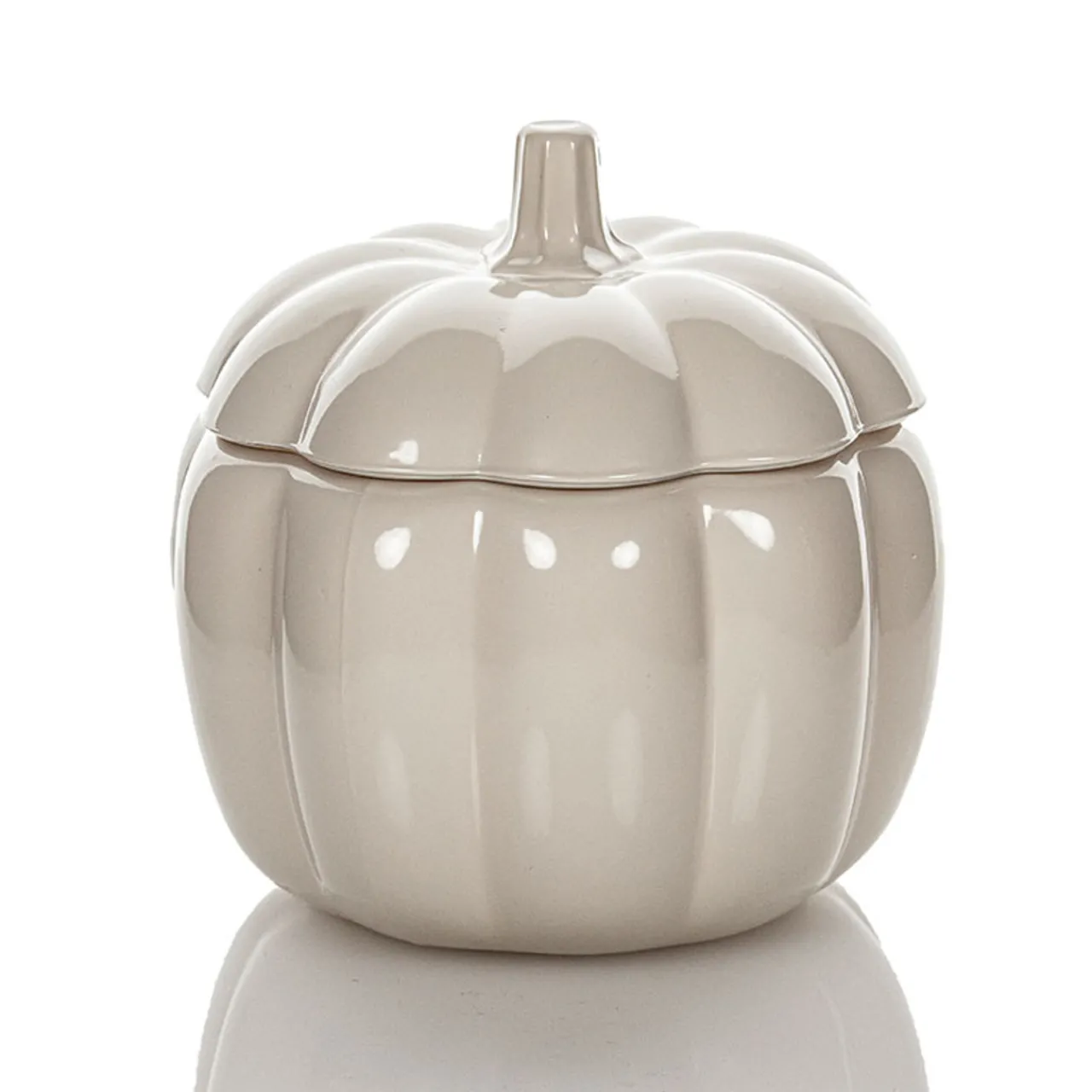 Shop Jar Store Light Gray 70 oz. Anchor Pumpkin Jar with Lid