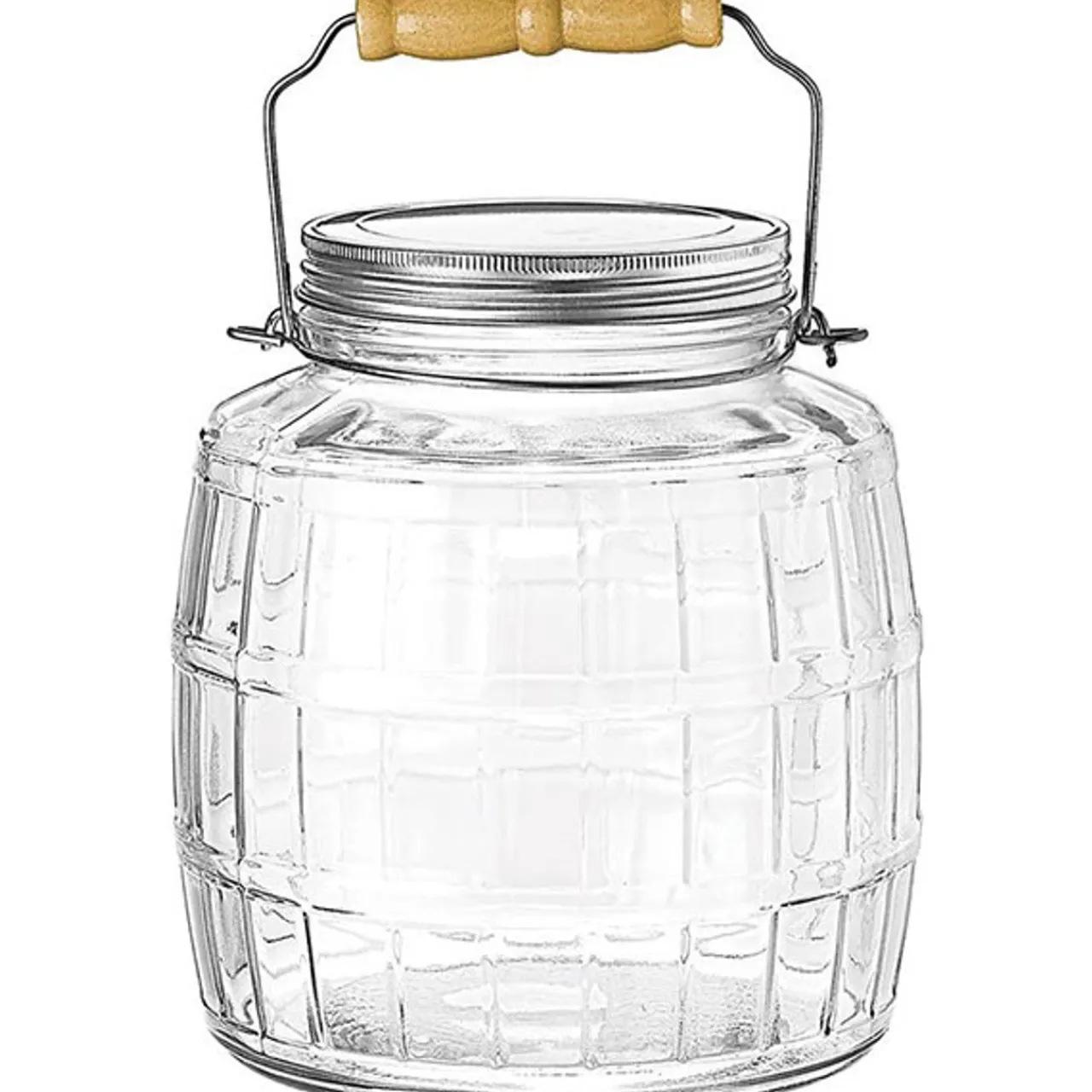 Cheap Jar Store 128 oz. Anchor Barrel Jar with Metal Cover | 2 Pack