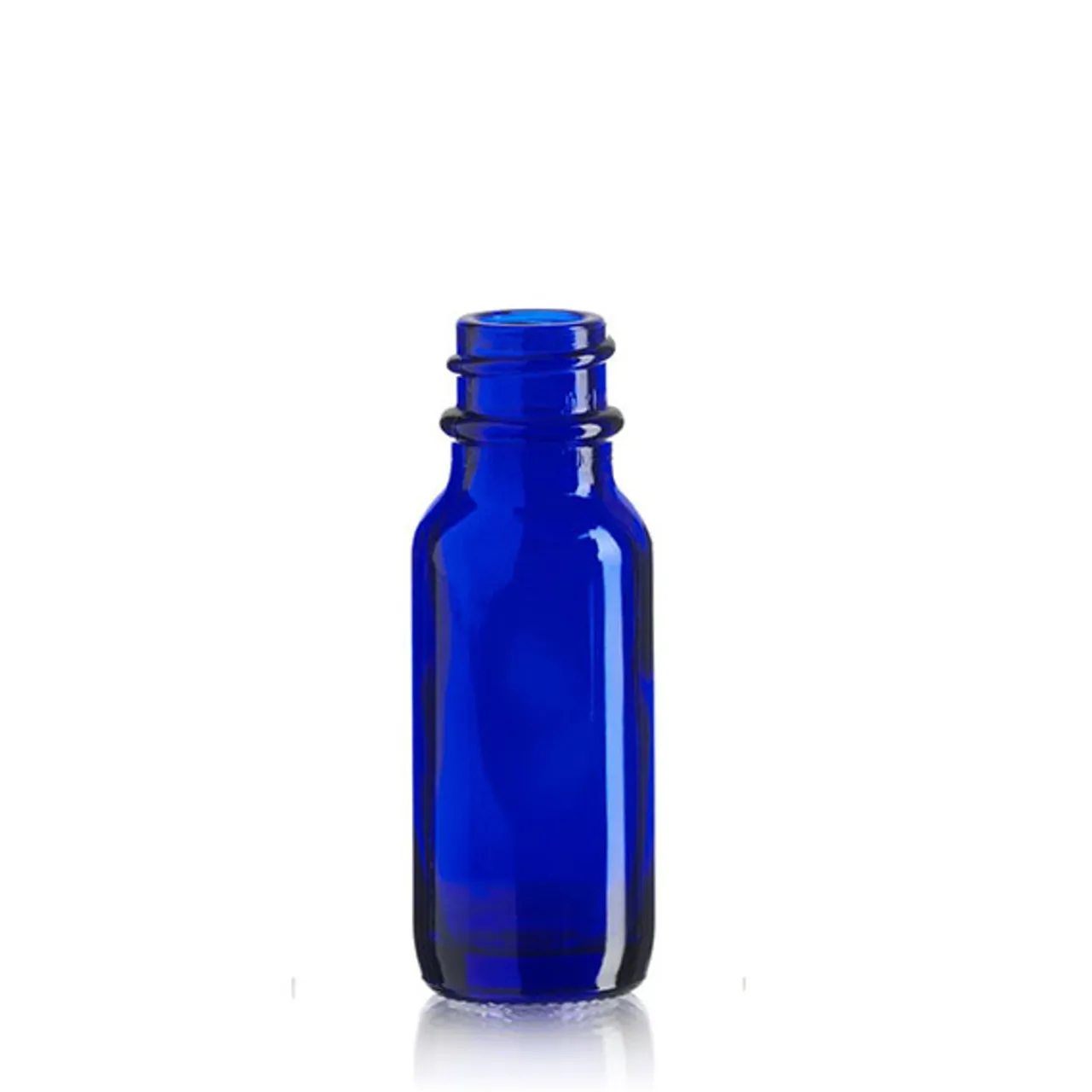 Best Sale Jar Store 1/2 oz Cobalt Blue Boston Round Bottle 18-400 | 25 Pack