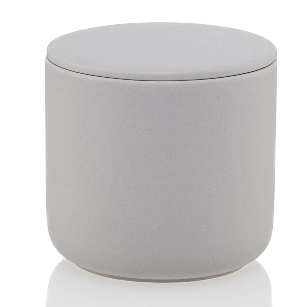 Cheap Jar Store 13.5 oz Gray Ceramic Candle Jar with Lid | 16 Pack