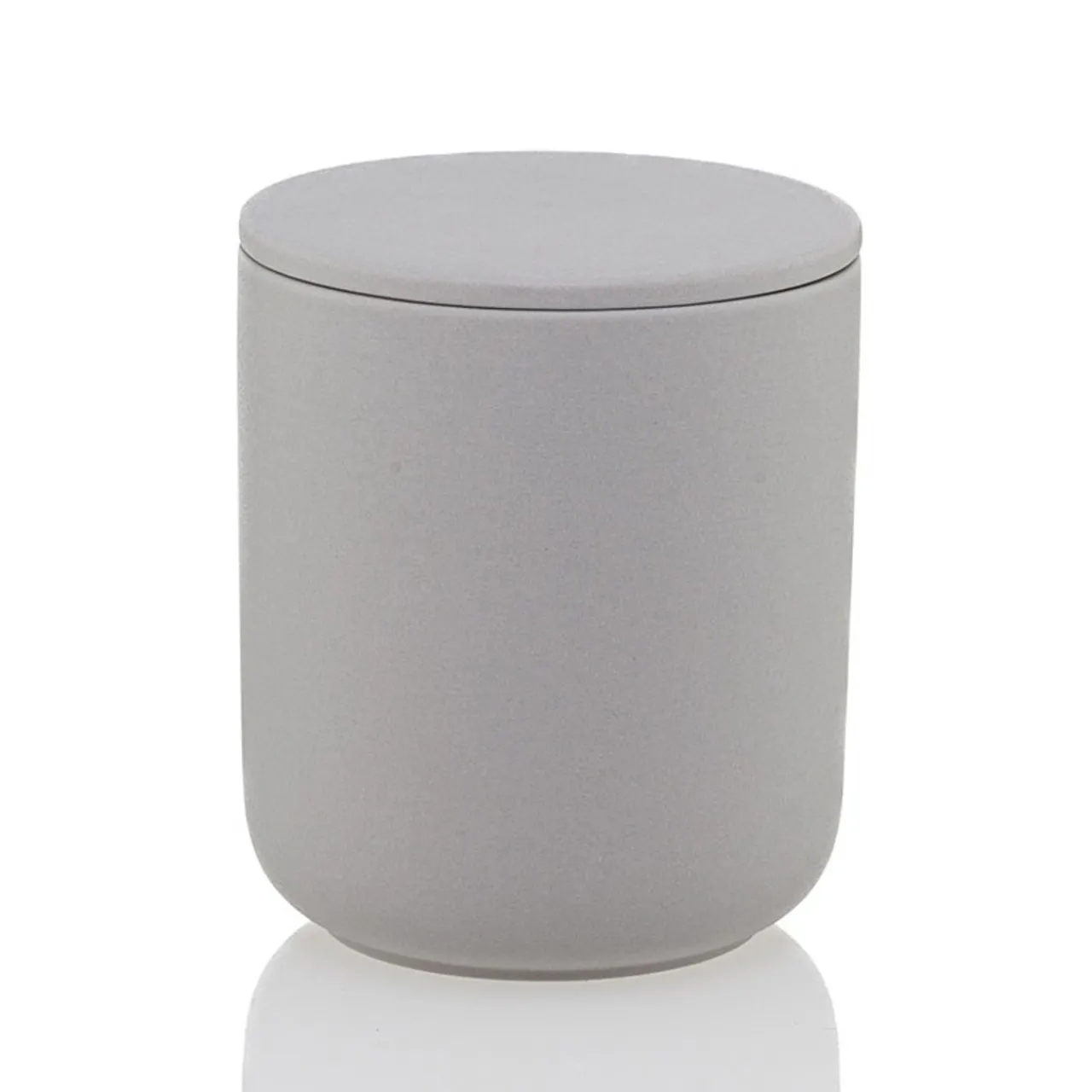 Cheap Jar Store 12.7 oz Gray Ceramic Candle Jar with Lid | 16 Pack