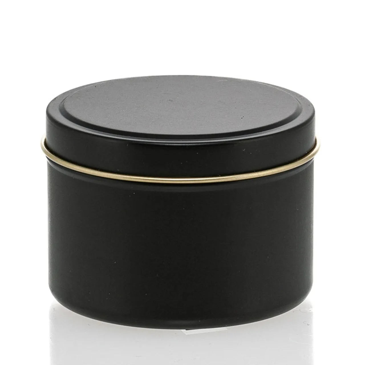 Sale Jar Store 6 oz Black Candle Tin with Feet | 12 Pack
