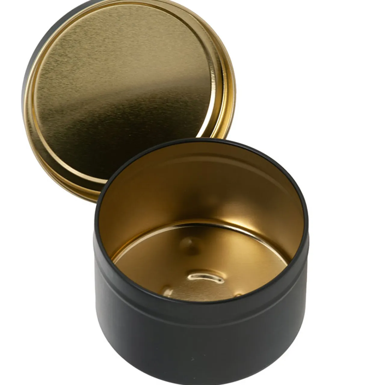 Best Jar Store 12 oz Black Candle Tin with Feet | 12 Pack