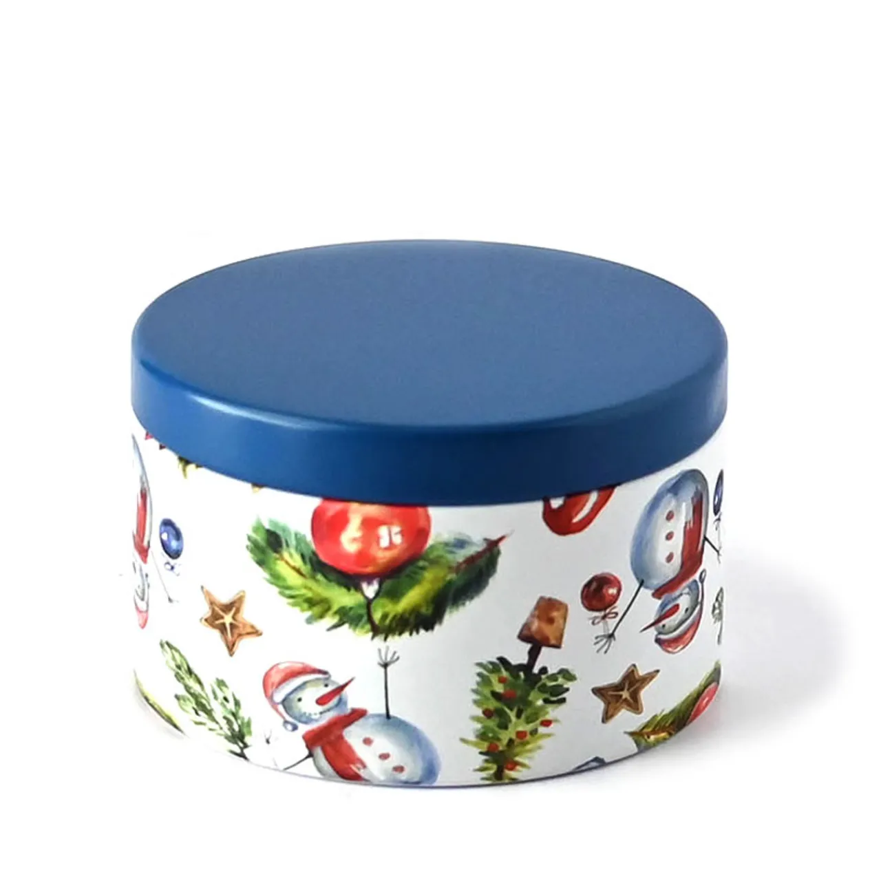 New Jar Store 8 oz Holiday Decorated Candle Tin | 12 Pack