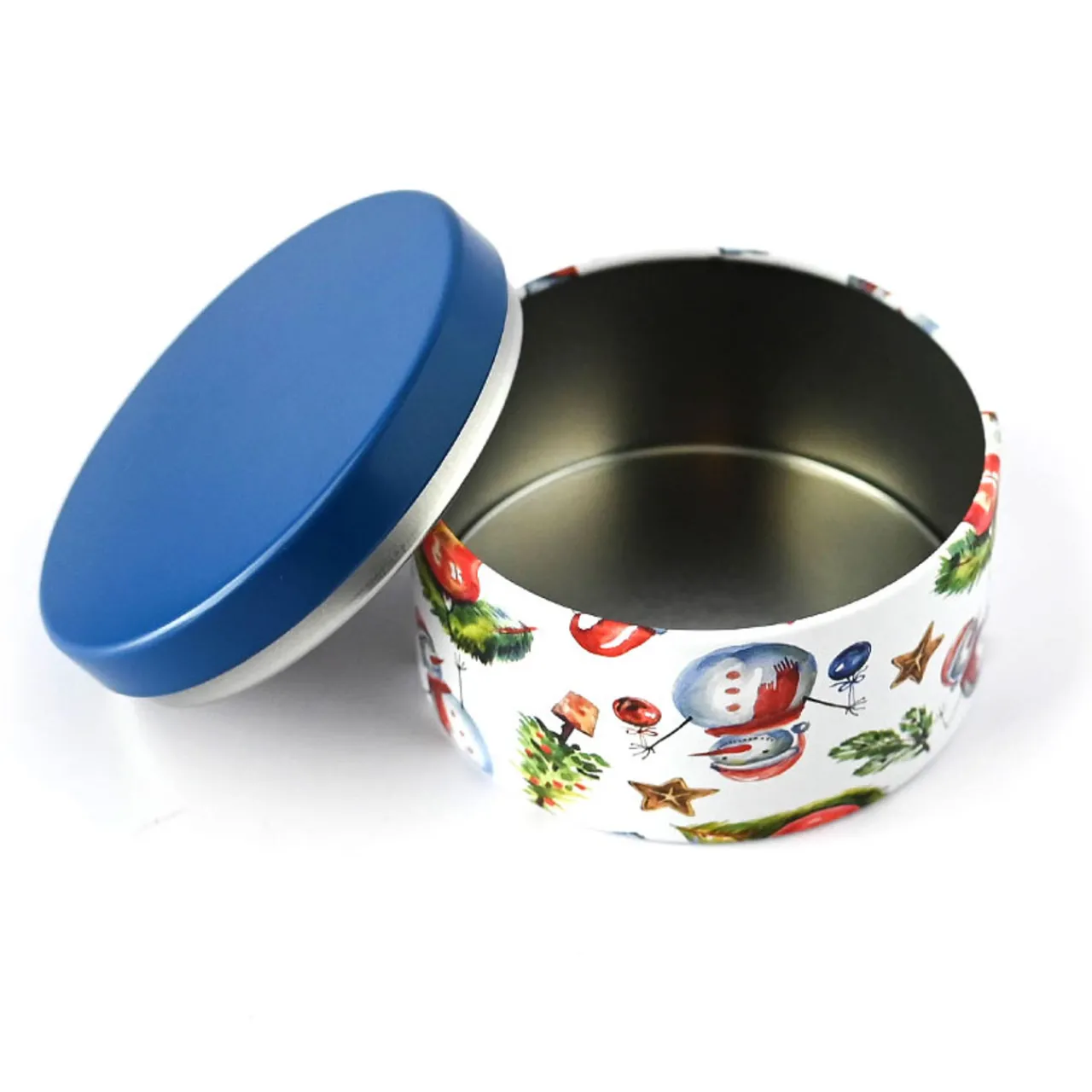 New Jar Store 8 oz Holiday Decorated Candle Tin | 12 Pack