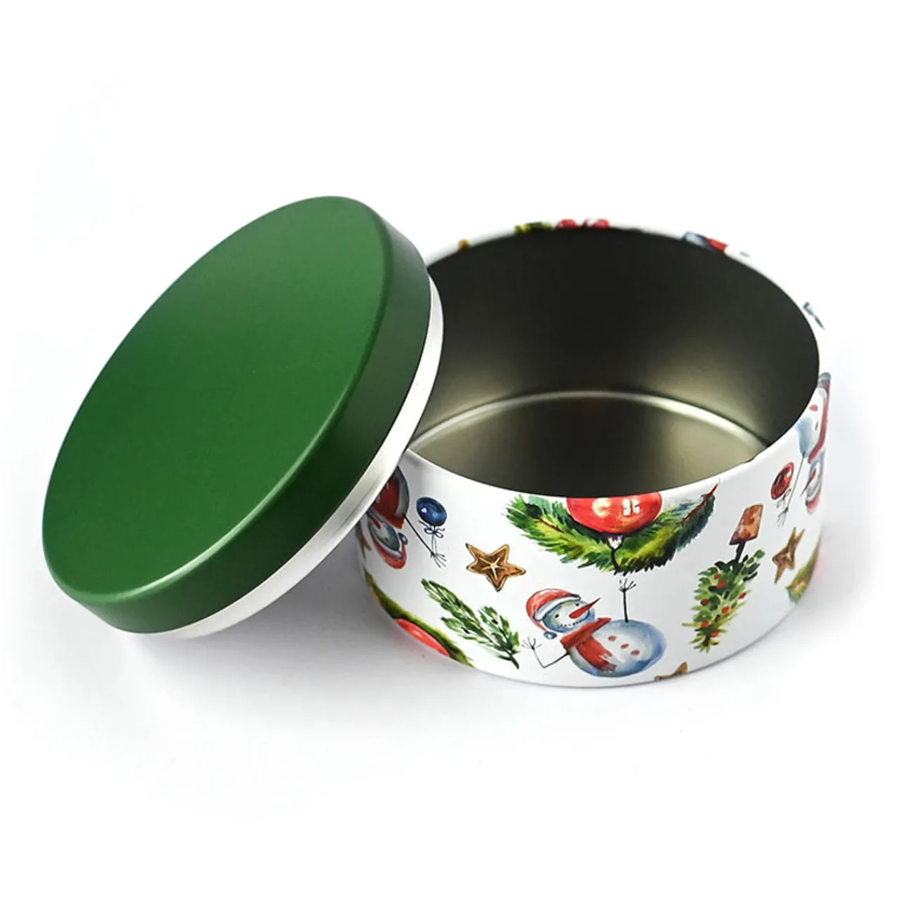 New Jar Store 8 oz Holiday Decorated Candle Tin | 12 Pack