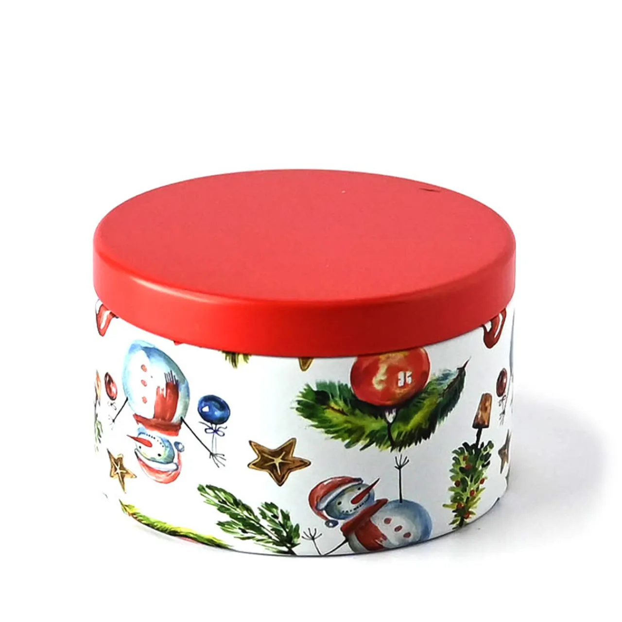 New Jar Store 8 oz Holiday Decorated Candle Tin | 12 Pack