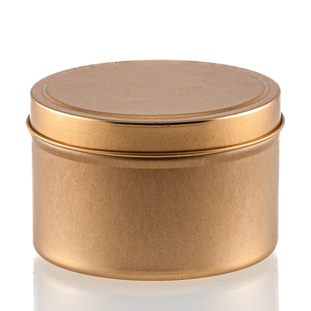 Outlet Jar Store 8 oz Rose Gold Candle Tin with Feet | 12 Pack