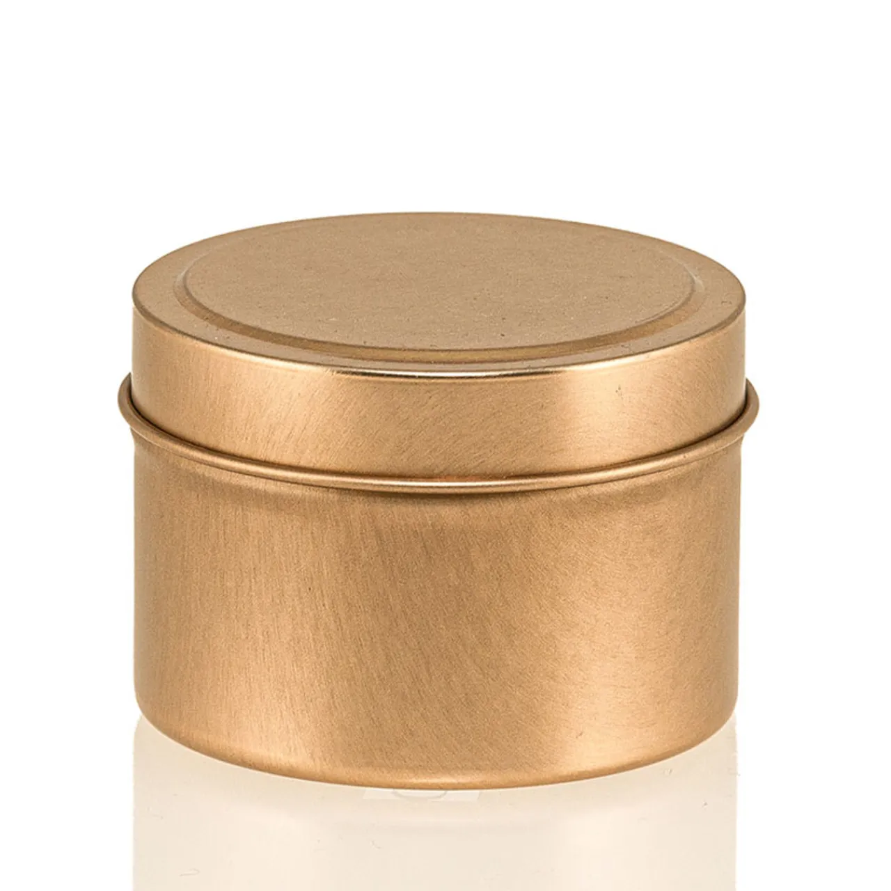 New Jar Store 4 oz Rose Gold Candle Tin with Feet | 12 Pack