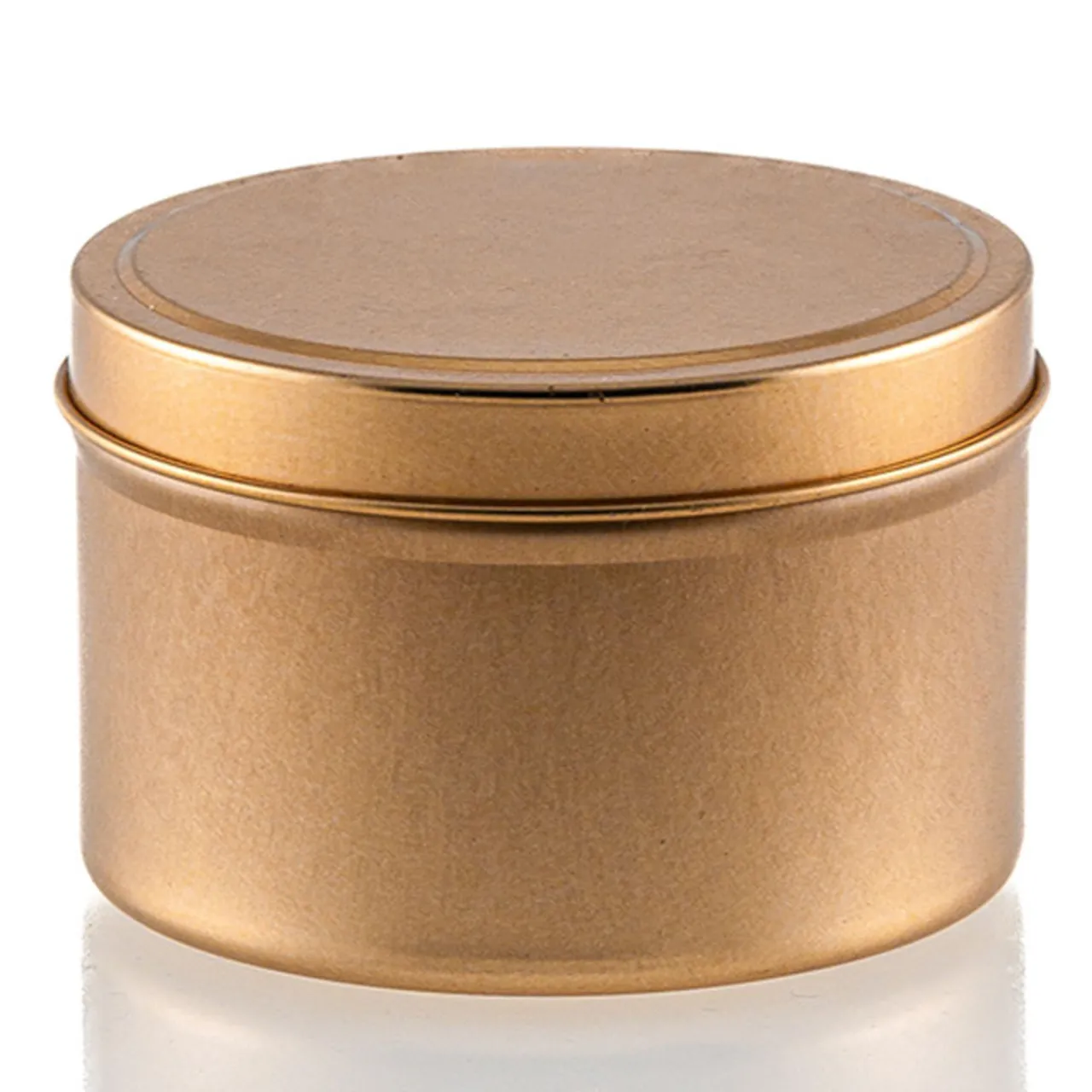 Outlet Jar Store 12 oz Rose Gold Candle Tin with Feet | 12 Pack