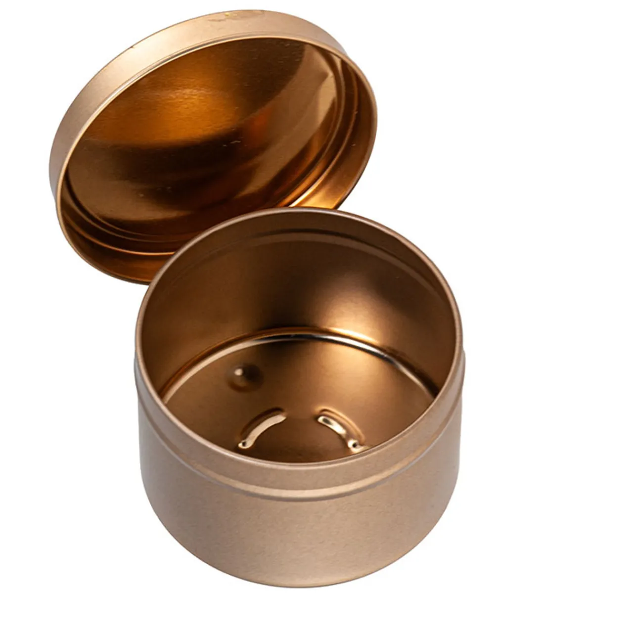 Outlet Jar Store 8 oz Rose Gold Candle Tin with Feet | 12 Pack