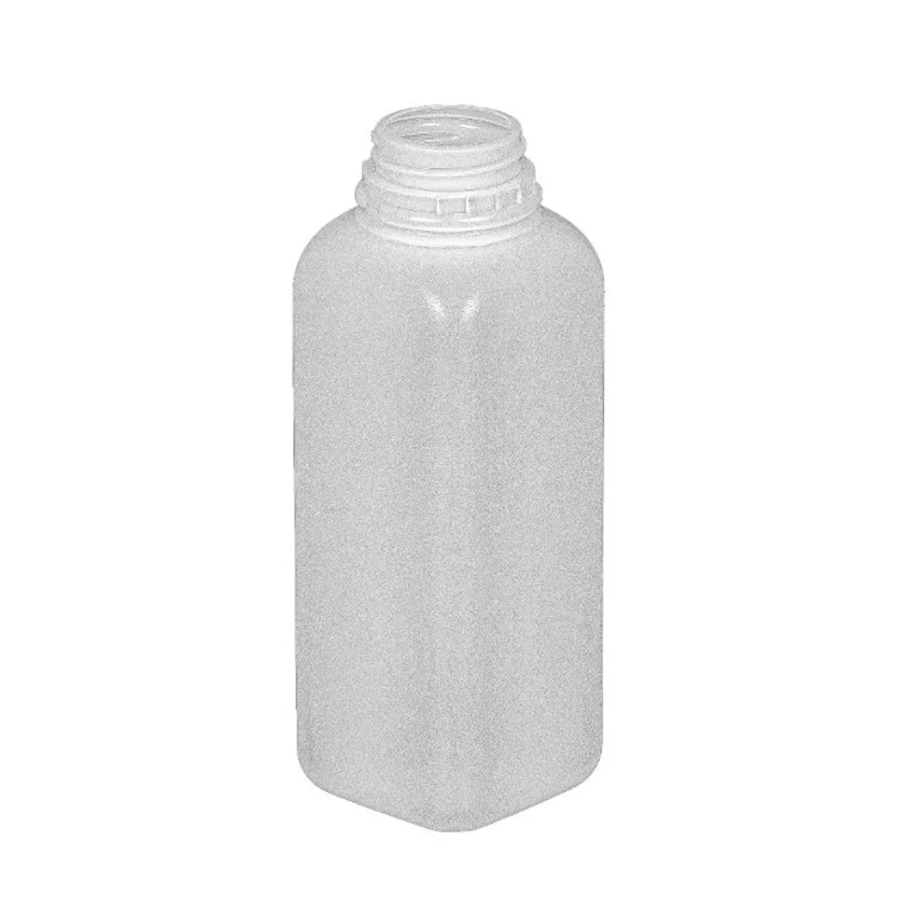 Shop Jar Store 16 oz Natural HDPE Tall Square Tamper Evident Bottle 38-400 | 12 Pack