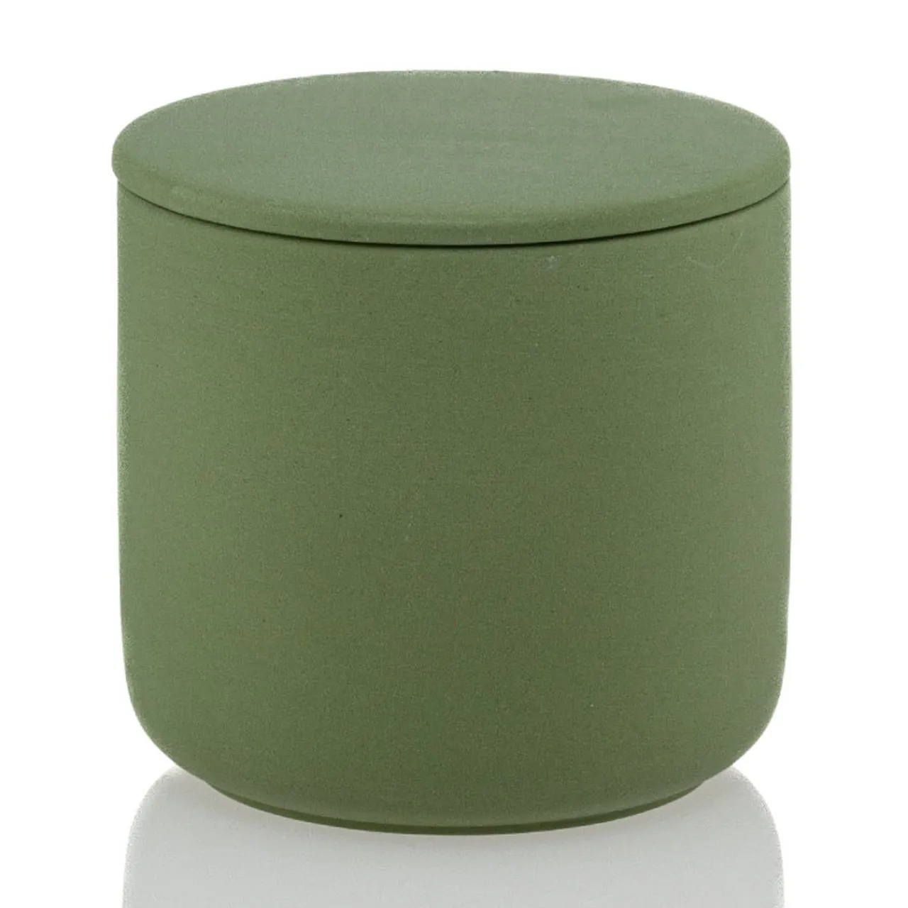 Shop Jar Store 13.5 oz Olive Green Ceramic Candle Jar with Lid | 16 Pack