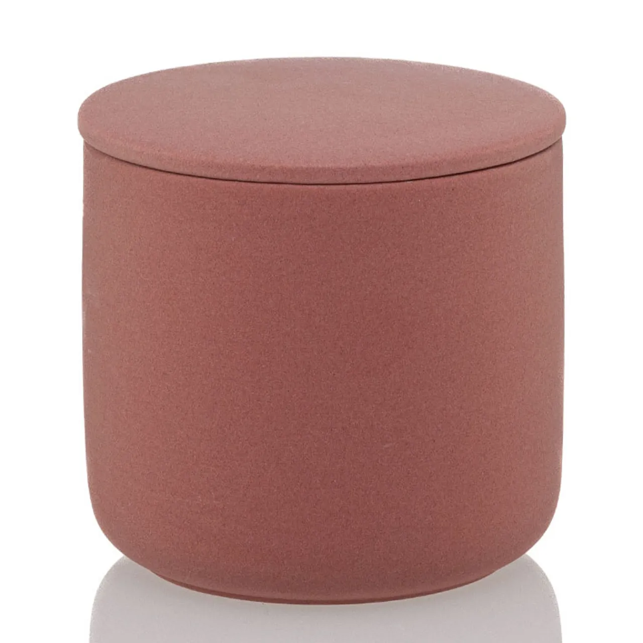 Shop Jar Store 13.5 oz Rose Pink Ceramic Candle Jar with Lid | 16 Pack