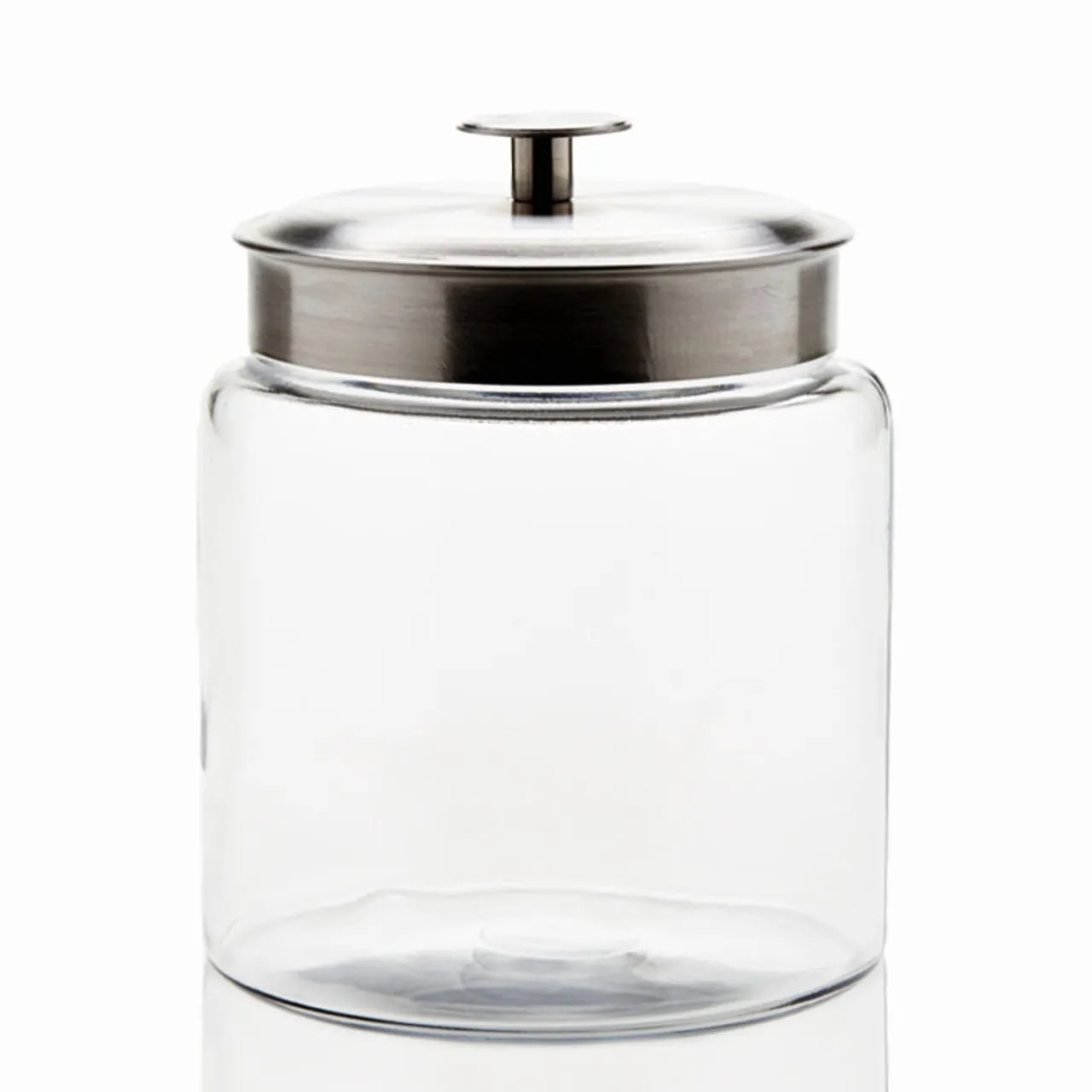 Clearance Jar Store 3 Quart Anchor Mini Montana Jar with Silver Metal Cover | 2 Pack