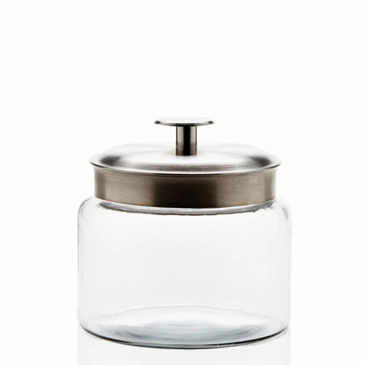 Clearance Jar Store 1 1/2 Quart Anchor Mini Montana Jar with Silver Metal Cover | 4 Pack