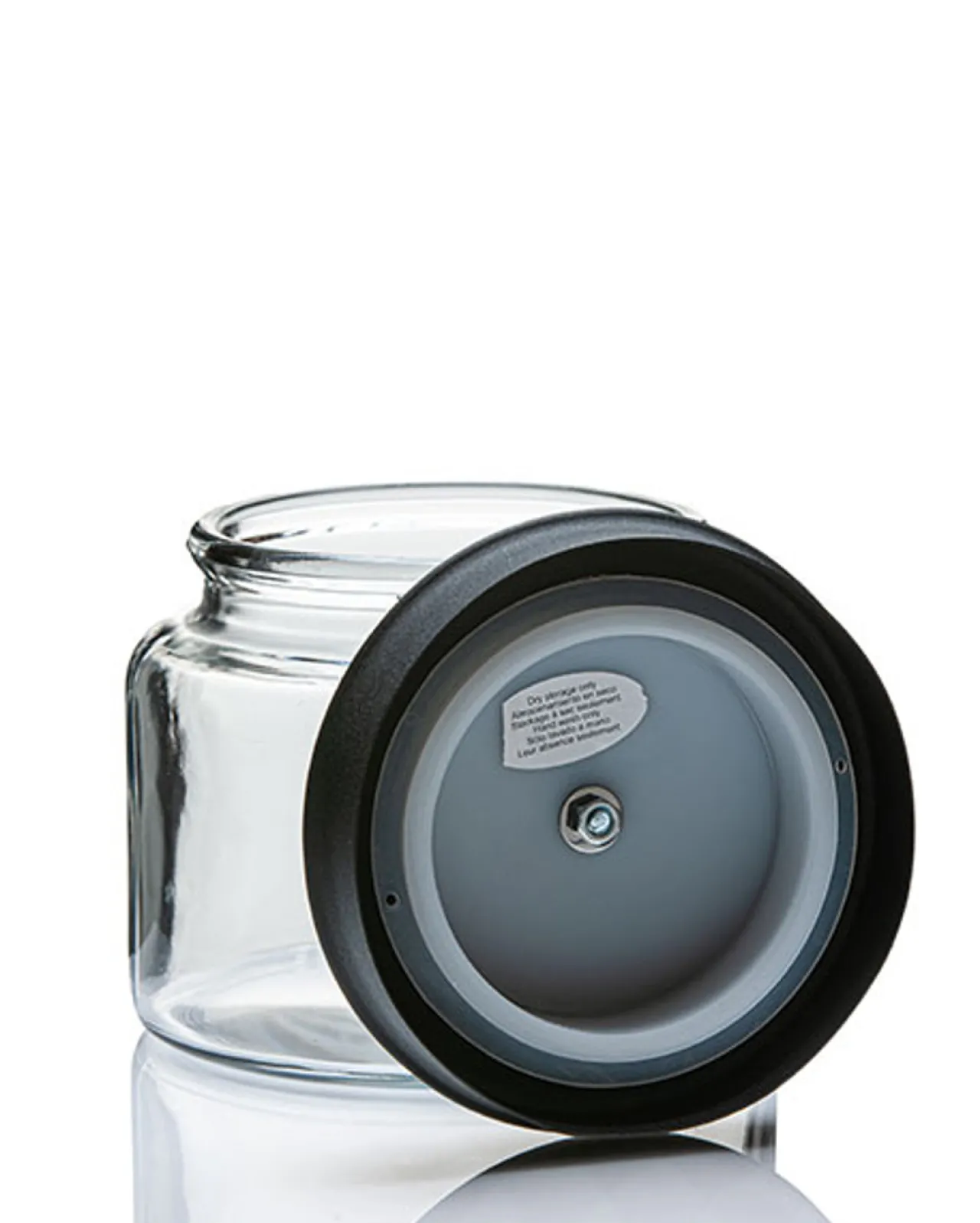 New Jar Store 1 1/2 Quart Anchor Montana Jar with Black Metal Cover | 4 Pack
