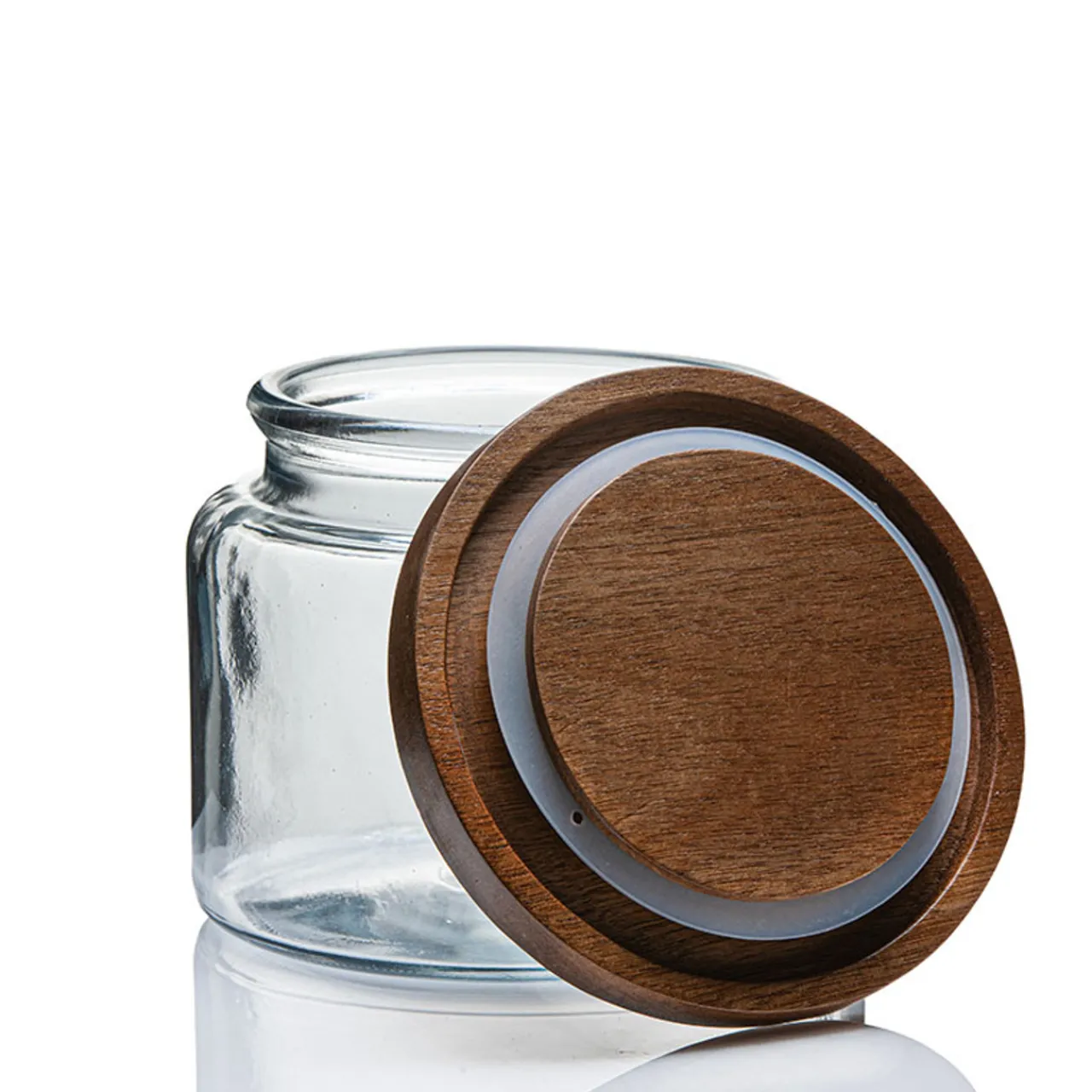 Flash Sale Jar Store 1 1/2 Quart Modern Montana Jar with Wooden Acacia Lid | 4 Pack